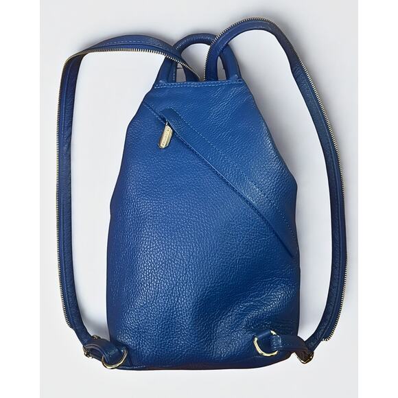 Valentina Italian Leather Backpack – Cobalt Blue - Picture 4 of 8